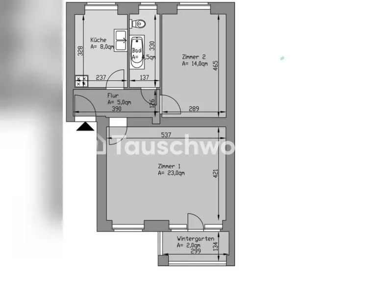 Tauschwohnung: 2-Zimmer Baumschulenweg gegen 3 bis 4 — photo 1